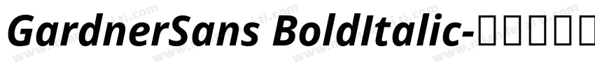 GardnerSans BoldItalic字体转换